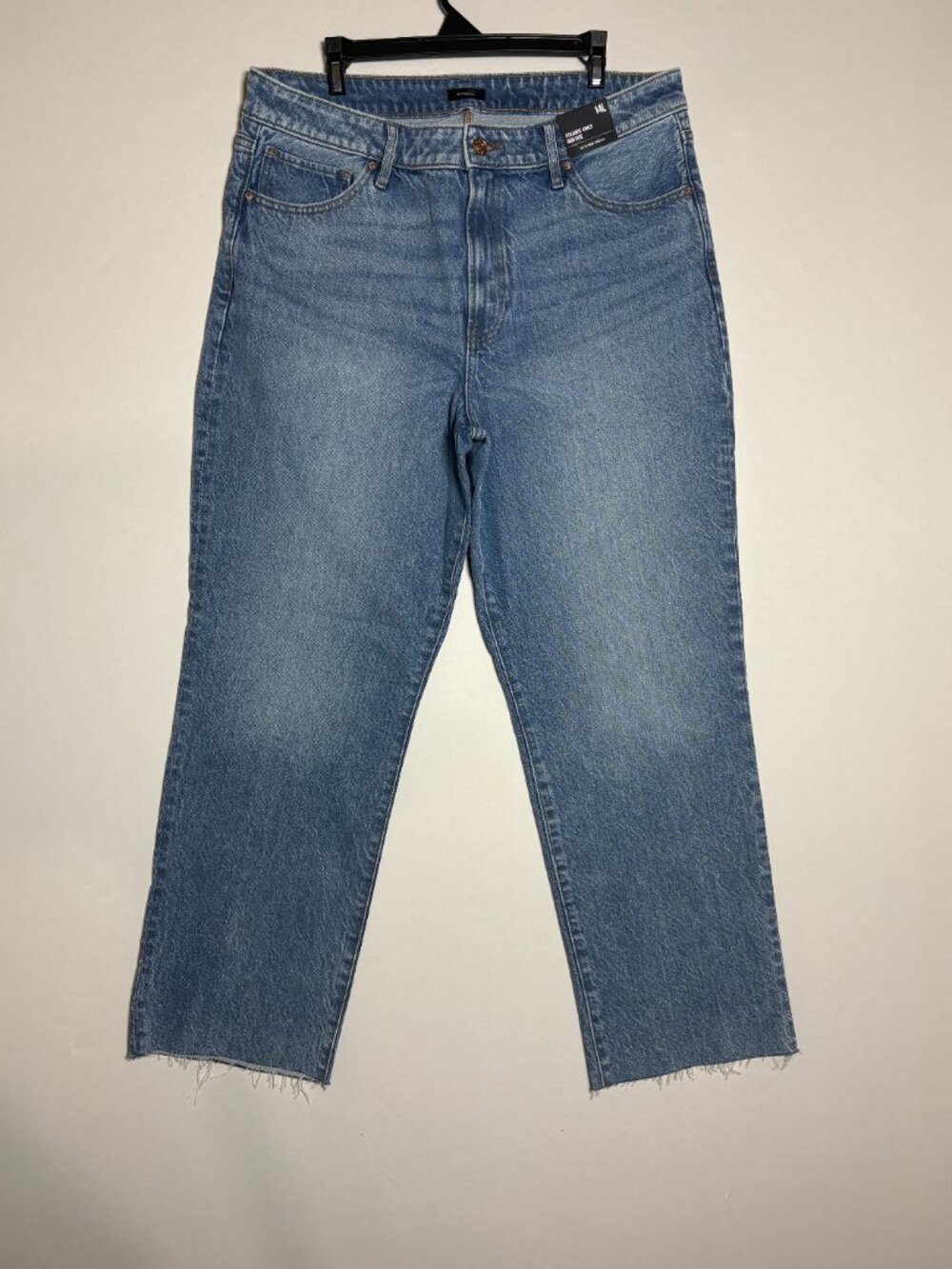NWT Express High Rise Straight Ankle Jeans Light Wash Size 14L